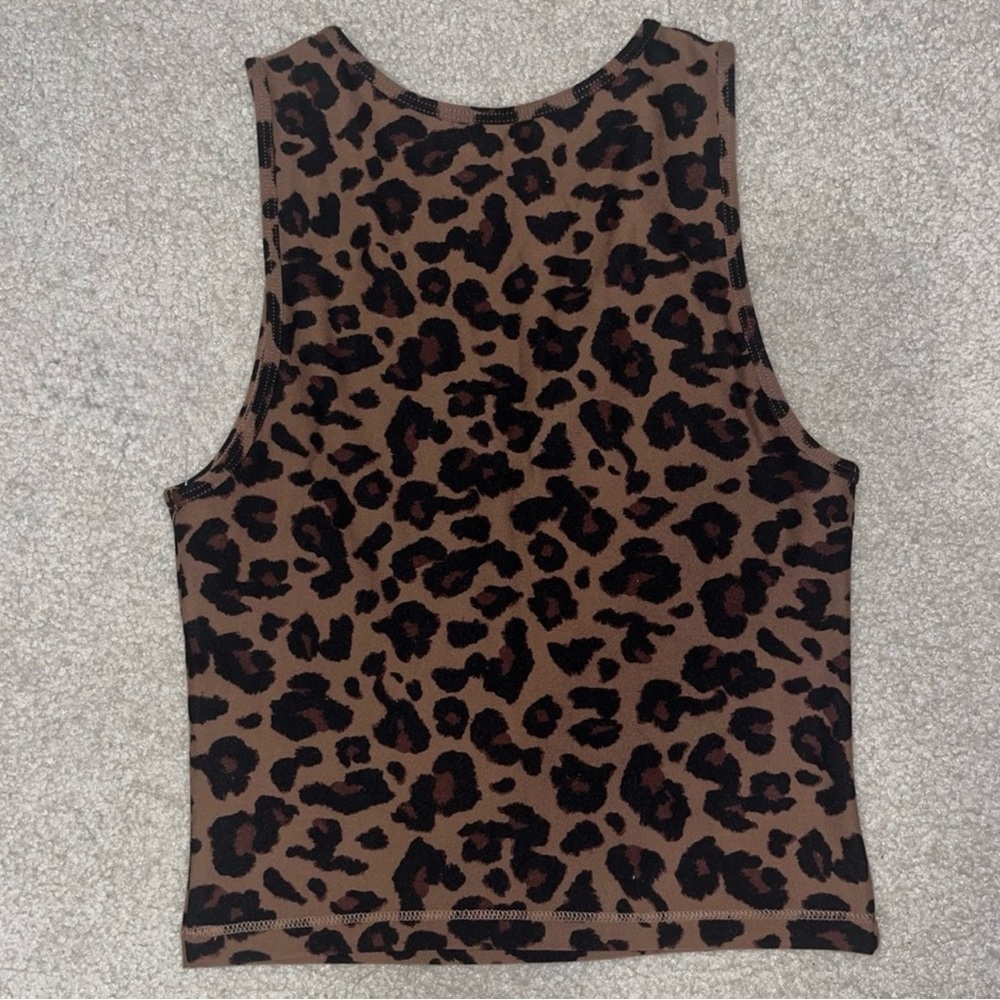 Abercrombie & Fitch Brown Leopard Tank Top - Picture 2 of 3